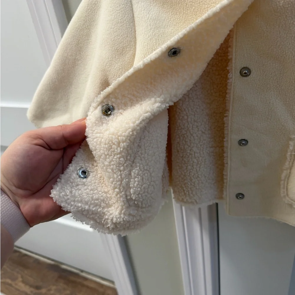 Zara Cream Kids Fleece Jacket